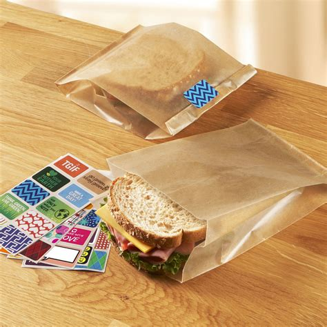 Red And White Sandwhich Bag 50 Ct