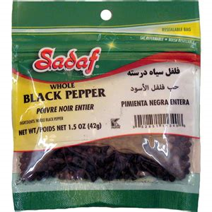 Sadaf Whole Black Pepper